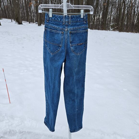 Vintage Jordache Women's Jeans Pleated Tapered Dark Wash sz 26 SEE MEASUREMENTS - Picture 2 of 16